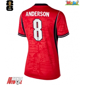 Inglaterra Elliot Anderson #8 Segunda Equipación Mujer Mundial 2026 Manga Corta